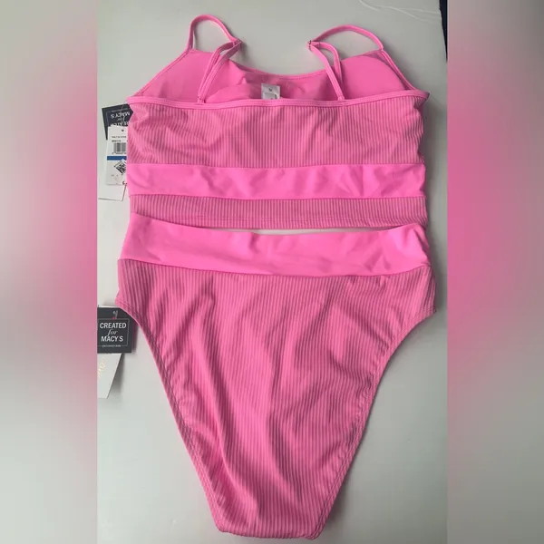 Salt + Cove Not What It Seams Bikini Top & High Waist Bottom (Set) - XL - Image 2