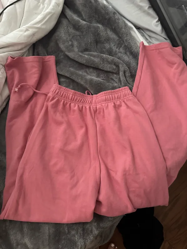Pink wide leg sweatpants Size XS - Image 5