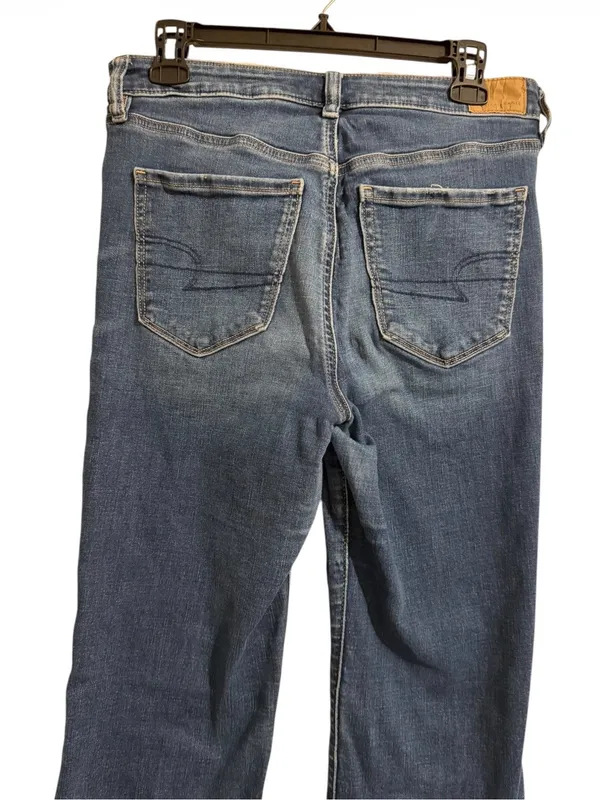 American Eagle Outfitters Indigo Flare Wide-Leg Jeans - Image 6
