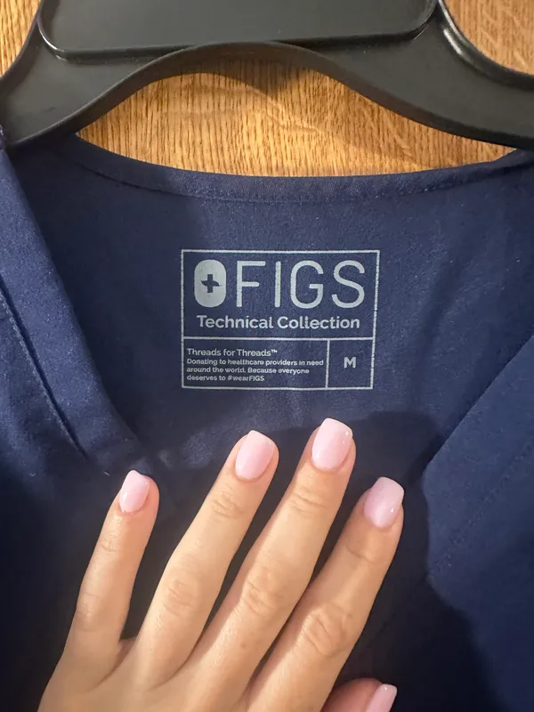 FIGS Scrub Top Navy - Image 3