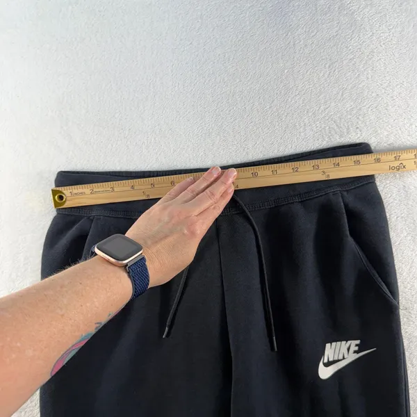 Nike M Medium Sweatpants Joggers Sportswear Classic Fleece Pockets‎ Black 828603 - Image 11