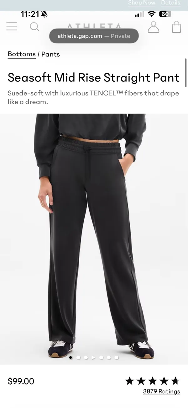 Athleta Seasoft Quarter Zip & Pants - Image 3