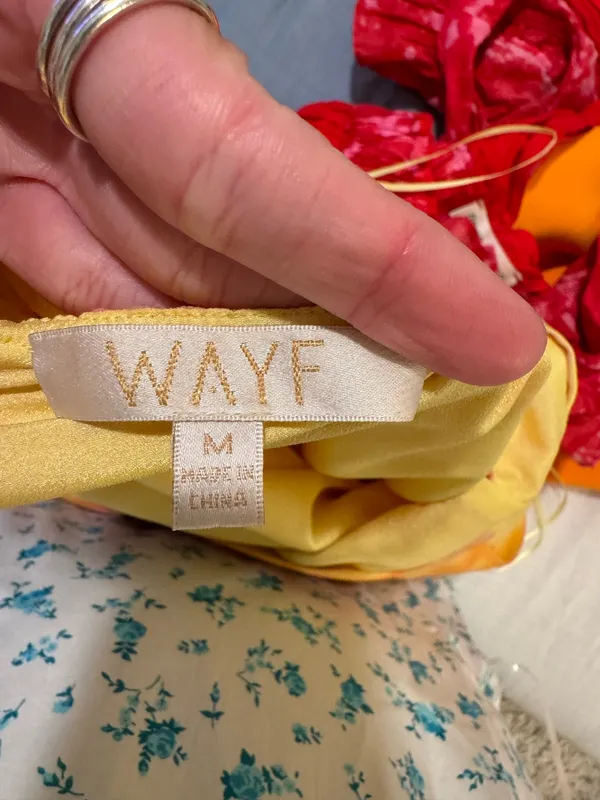 WAFY Maxi Dress Yellow Size M - Image 4