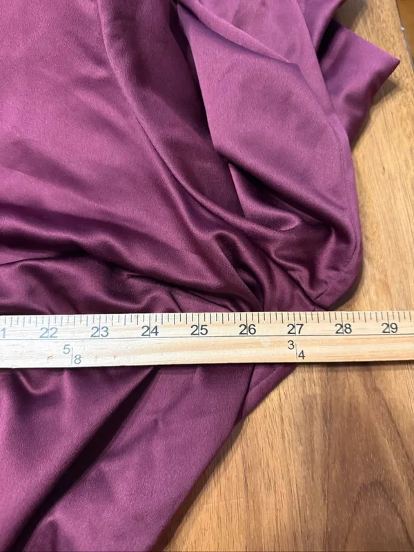 Asos Design Curve Burgundy Satin Mini Dress Tie Waist High Neck Womens Size 18 - Image 9