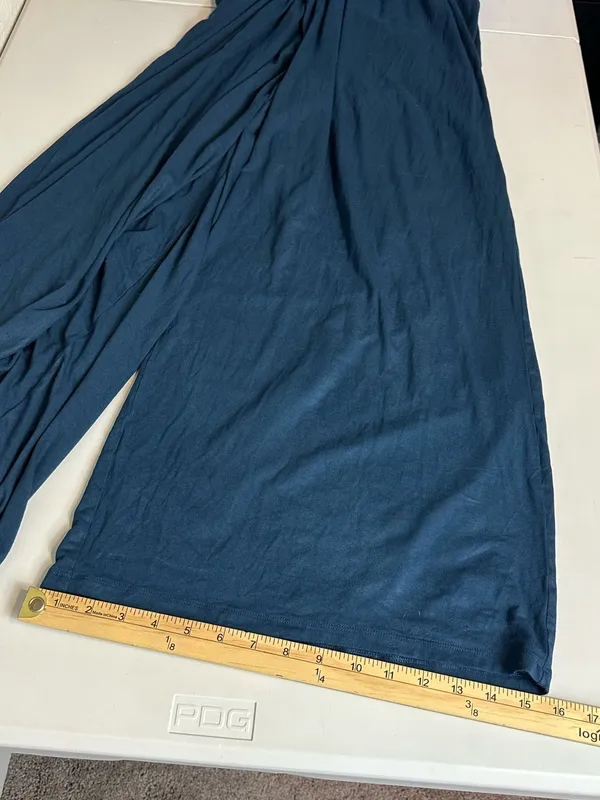 Old Navy Waist-Defined Halter Minimalist Wide Leg Relaxed Fit Jumpsuit Size L - Image 6