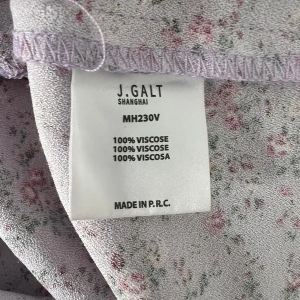 Brandy Melville Lilac Floral Mini Dress Fairycore Coquette Romantic Fits Sz S - Image 5