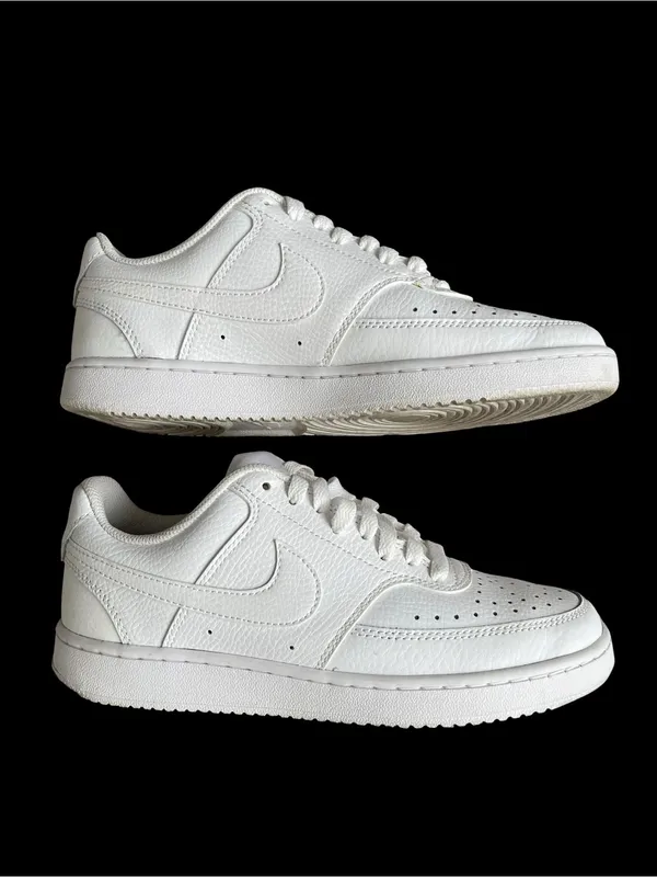 Nike Court Vision Low Top White Sneakers Men’s Size 7 - Image 5