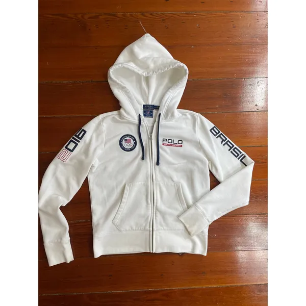 Polo Ralph Lauren Official Outfitter USA Olympic Team Rio 2016 Zip Hoodie M - Image 7