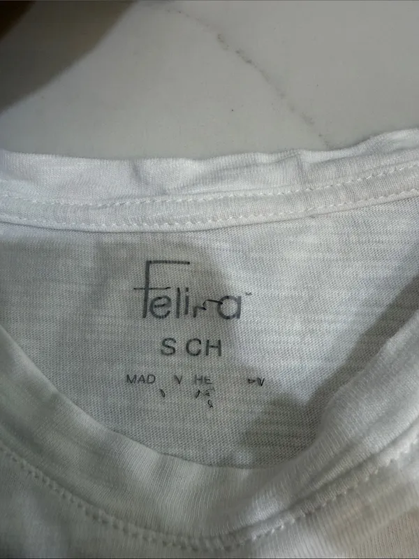 Felina white short sleeve tee shirt - Image 2
