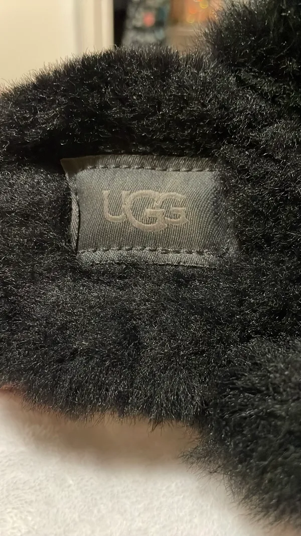 UGG Black Platform Slippers Disquette - Image 4