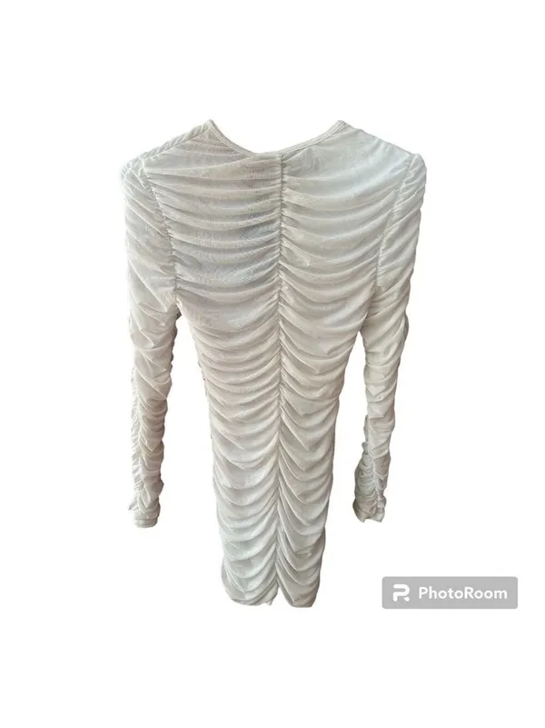 Lioness Garter Mini Dress in White - Image 10