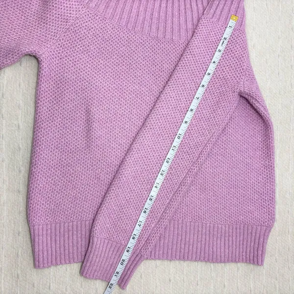 J. Crew Turtleneck Pink Cozy Soft Barbie Winter Sweater‎ Size S - Image 7
