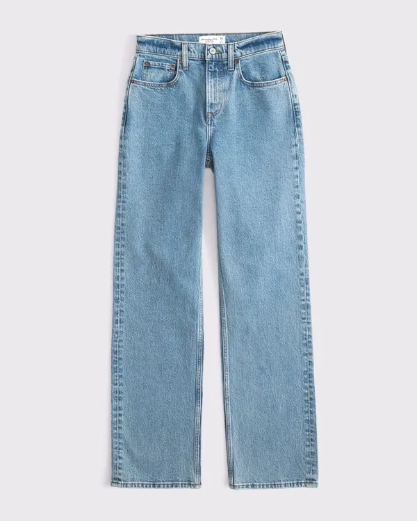 Abercrombie High Rise 90s Relaxed Jean Curve Love Extra Short - Image 4