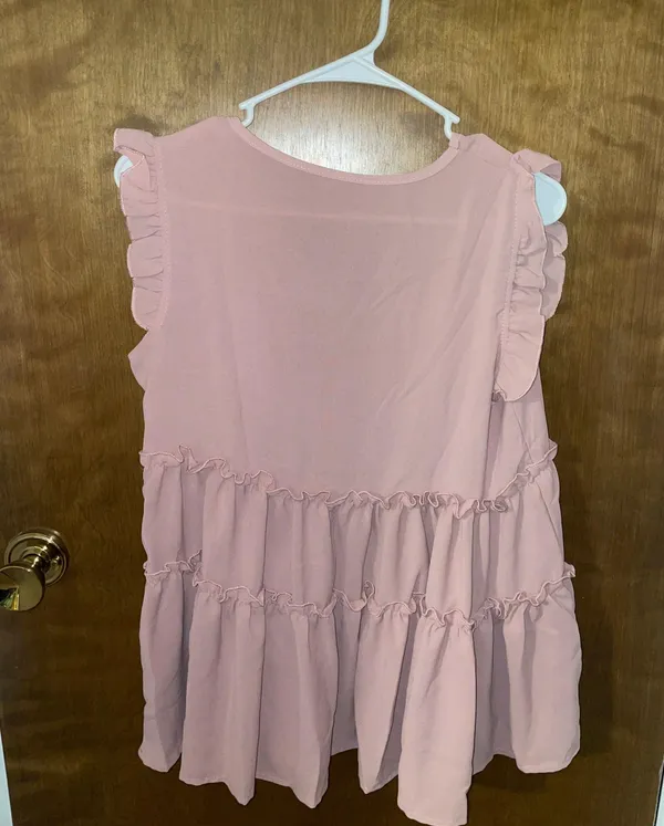 pink flowy shirt - Image 2