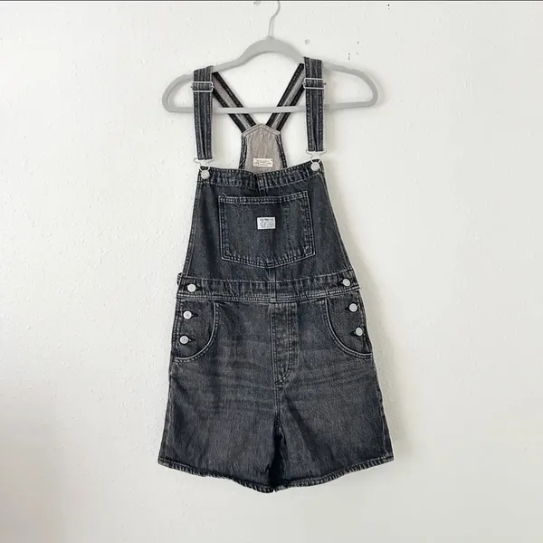 Levi’s X Free People Vintage Black Overalls / Shortalls - Image 2