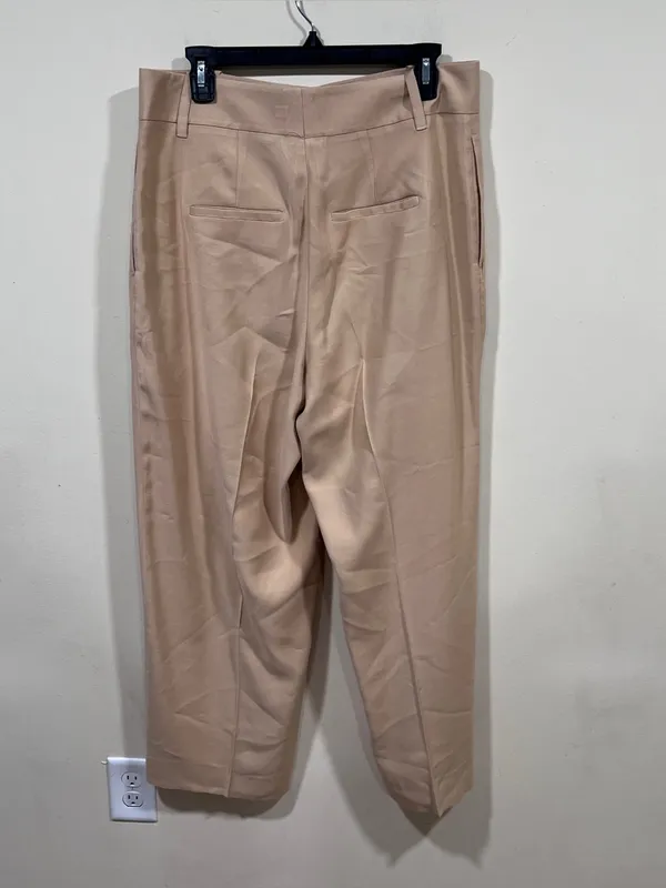 Vince Seam Front Trouser Wide Leg Camel Brown Khaki Size 14 - Image 8