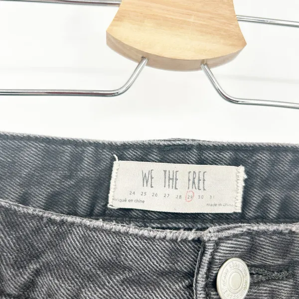 Free People FP We The Free Womens Raw Hem Distressed Western Flare Jeans Size 29 - Image 5