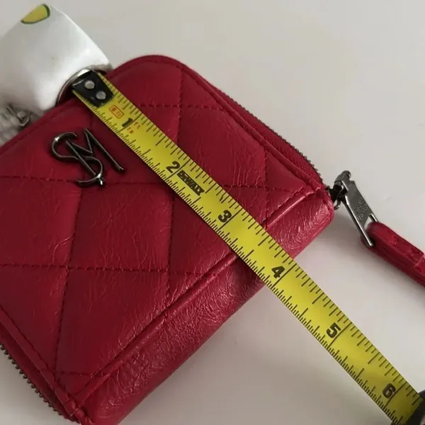 Steve Madden Red Quilted Wallet - Image 4