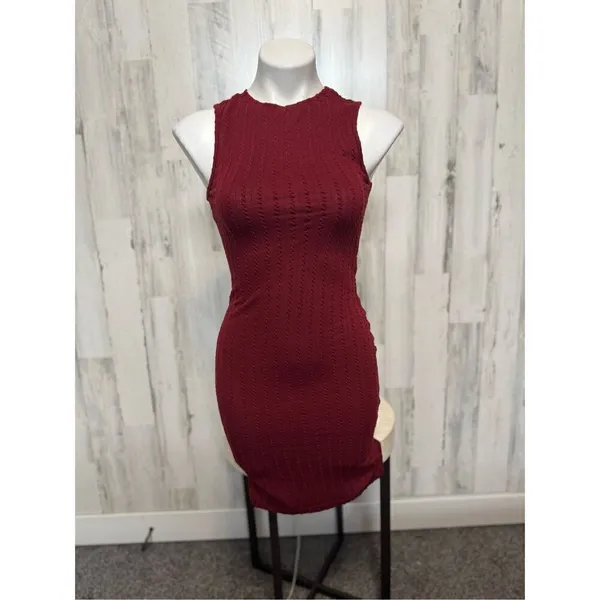 Burgundy dress Red - Image 2