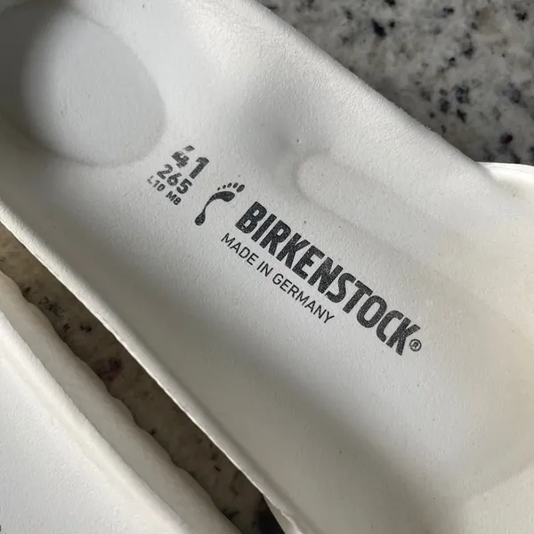 Birkenstock Madrid EVA Slide Sandals Womens 41 White Minimalist Waterproof Beach - Image 4