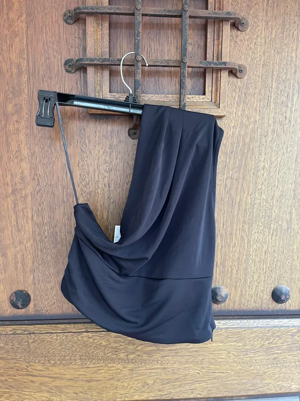 Mango One Shoulder Crop Top Size M - Image 5