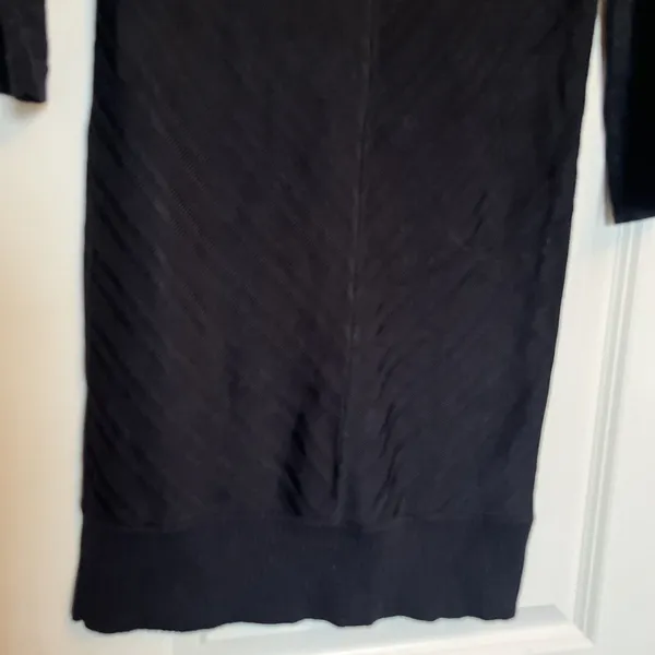 White House Black Market Sweater Dress Cotton stretch Knit‎ Mini size XS - Image 4