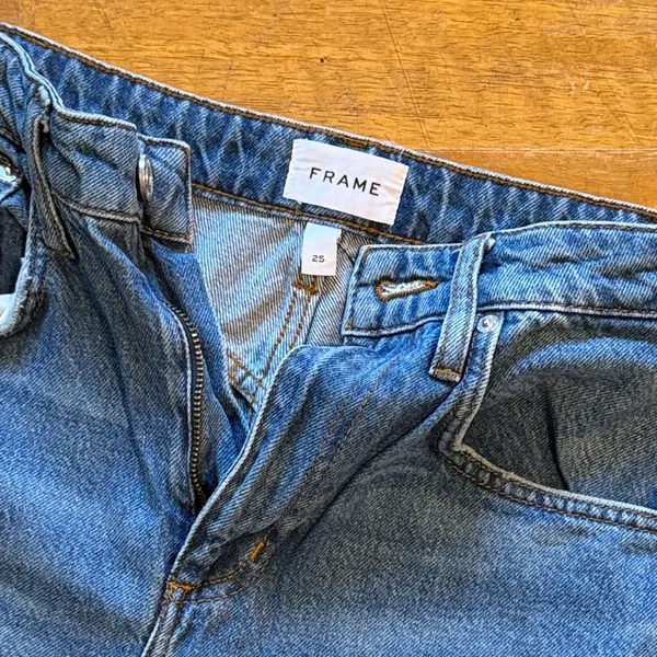 Frame Denim Classic Indigo Straight Jeans - Image 2