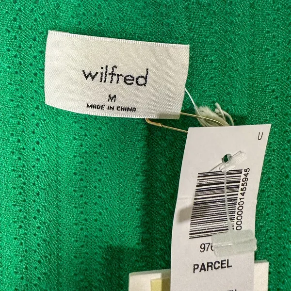Wilfred Aritzia Alien Green Sweater Crop Top, NWT, Size Medium, MSRP $78 - Image 6