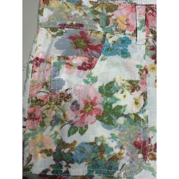 Gloria Vanderbilt Sydney Pastel Floral Shorts size 8 - Image 12