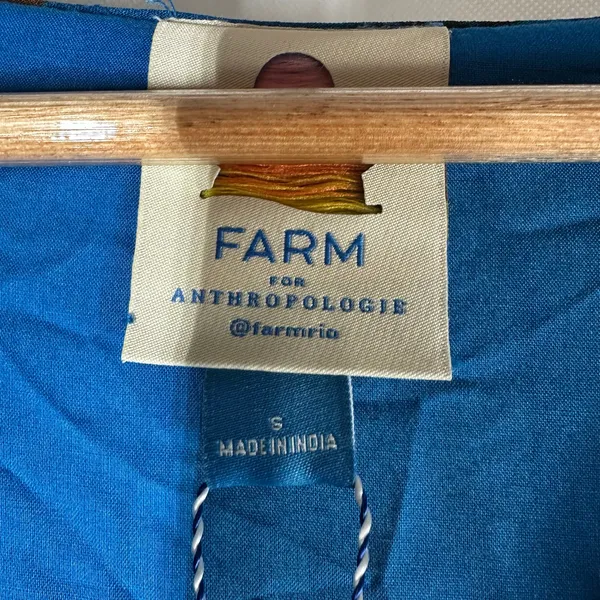 Anthropologie x Farm Rio Puff Sleeve Maxi Dress Size Small - Image 3