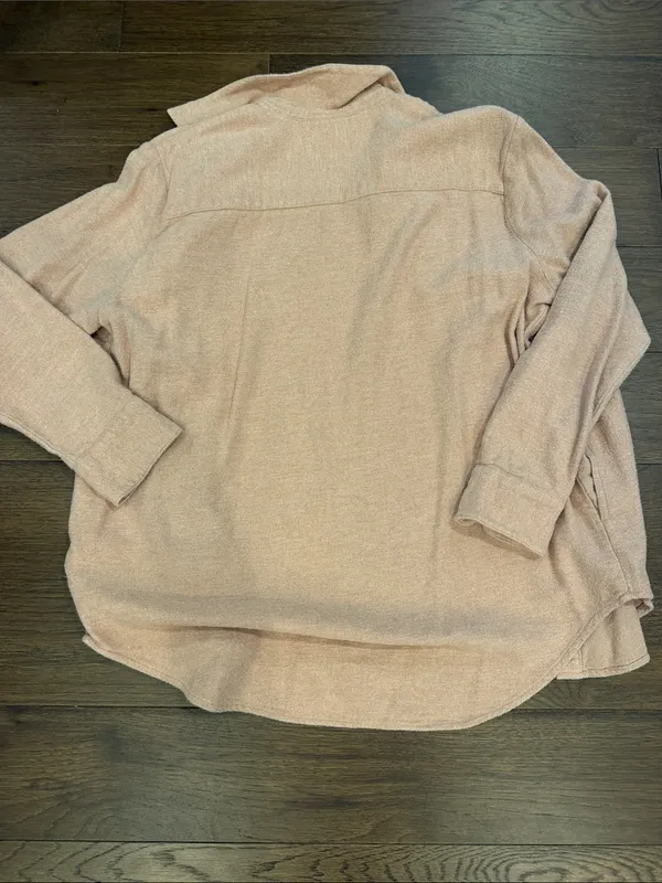 Madewell Flannel Sunday Shirt in Medium - Dusty Rose/Pink - C1 - Image 6