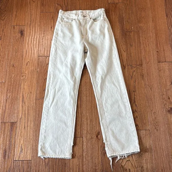 BDG high rise baggy cowboy jeans beige size 26 - Image 4
