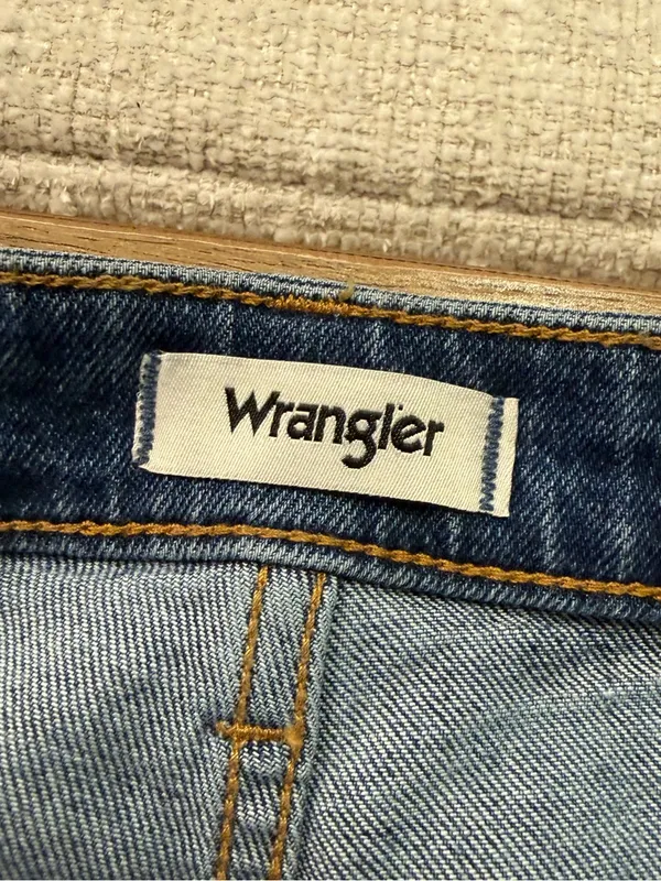 NWT Wrangler Wild West 603 High Rise Straight Jeans Women’s Size 28 Dark Wash - Image 8