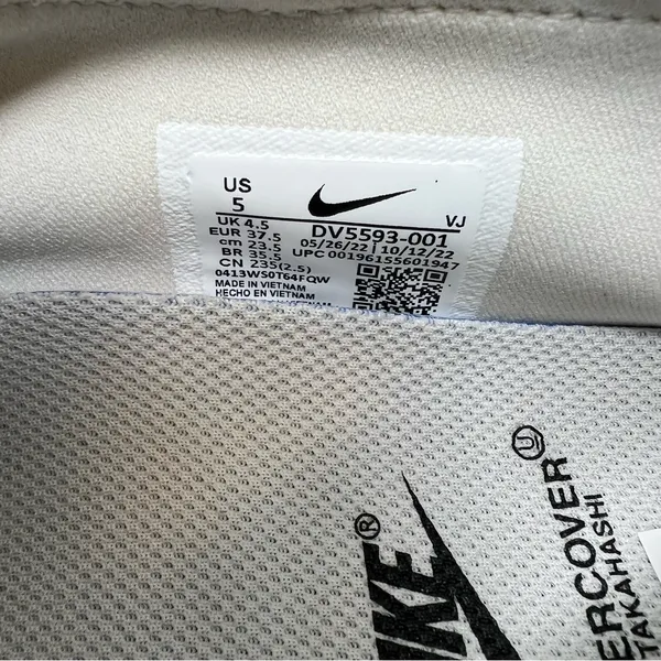 Nike x Undercover Moc Flow SP Light Bone DV5593-001 Mens 5 Womens 6.5 - Image 8