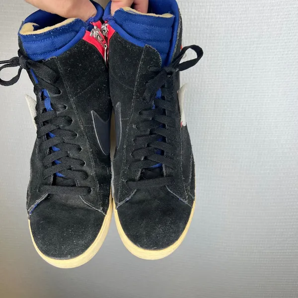 Nike Blazer Mid Rebel Black Summit White Suede High Top BQ4022-005 Womens 11 - Image 2