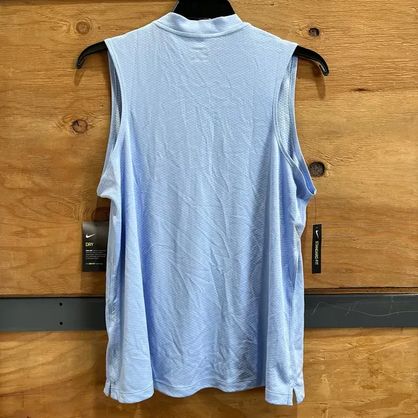 Nike Athletic Sleeveless Shirt With Zip AJ5227-450 Sky Blue Women Size XL NWT - Image 2