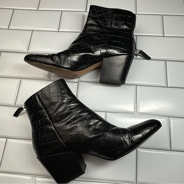 Dolce Vita Coltyn‎ Black Leather Rear Zip Bootie size 8 - Image 14
