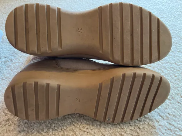 Nude Platform Boots Tan Size 6.5 - Image 3