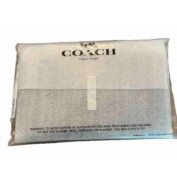 Coach New York Large Corner Zip Wristlet Black Leather Purse NWT 0195031083518 - Image 4