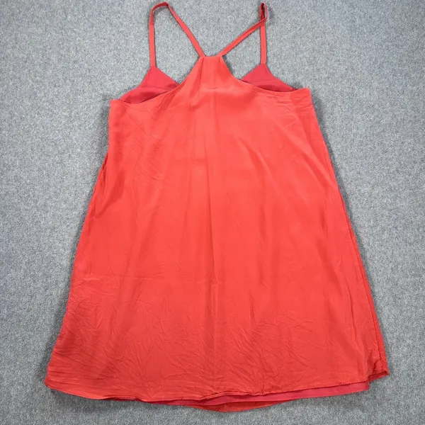 Joie Silk Mini Dress Tunic Coral Strappy Sleeveless Women's Medium V-Neck - Image 7