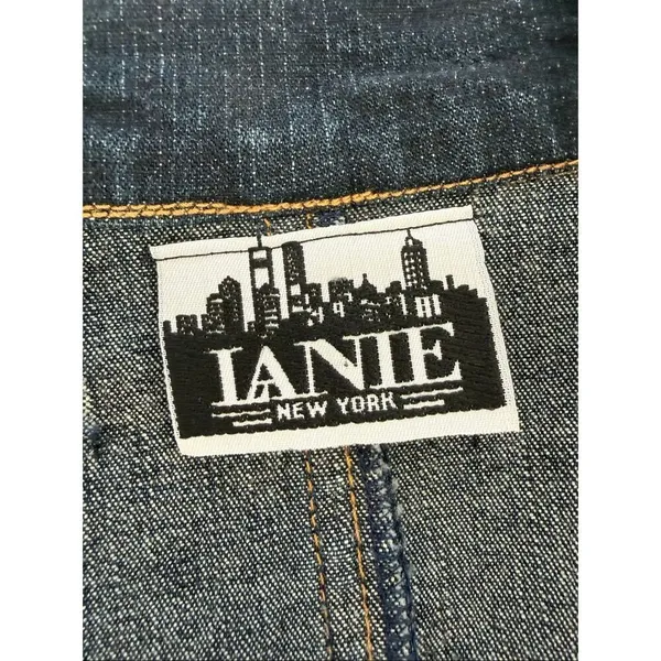 Lanie New York Women's Denim Rhinestone Blazer XL - Image 10