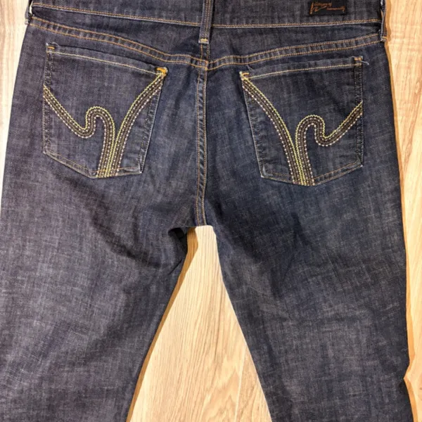 7 For All Mankind Anniversary Nic Nac 109 Stretch Low-Rise Stretch Flare - 32 - Image 10