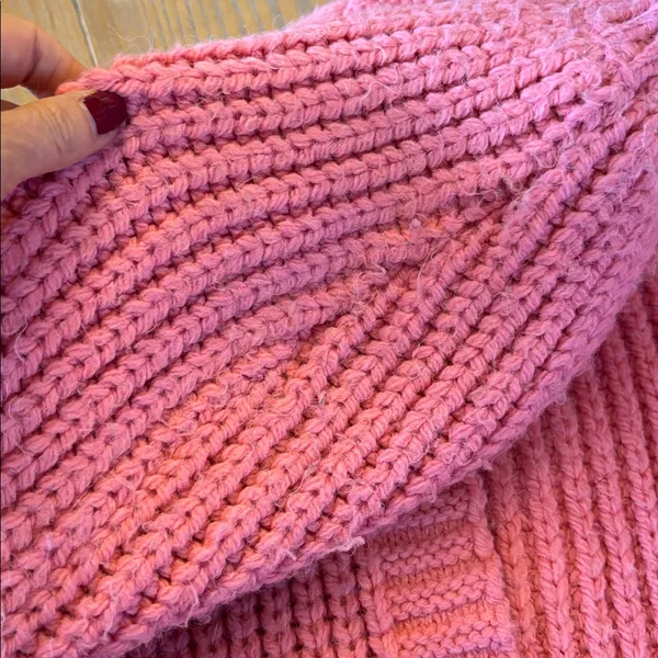 River Island Chunky Open Cardigan in Pink - Image 4