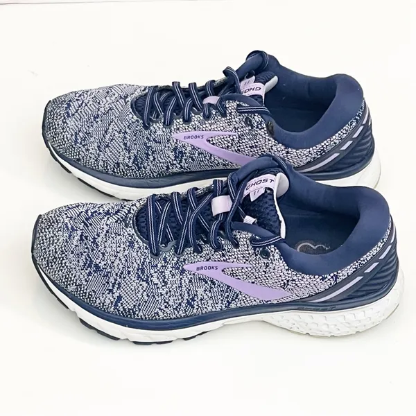 BROOKS Ghost 11 Women’s Blue Purple Lace Up Athletic Running Shoes Size 9.5 - Image 8
