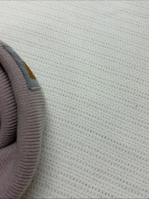 Carhartt Lavender Knit Beanie with Orange Logo Patch women’s - Image 5