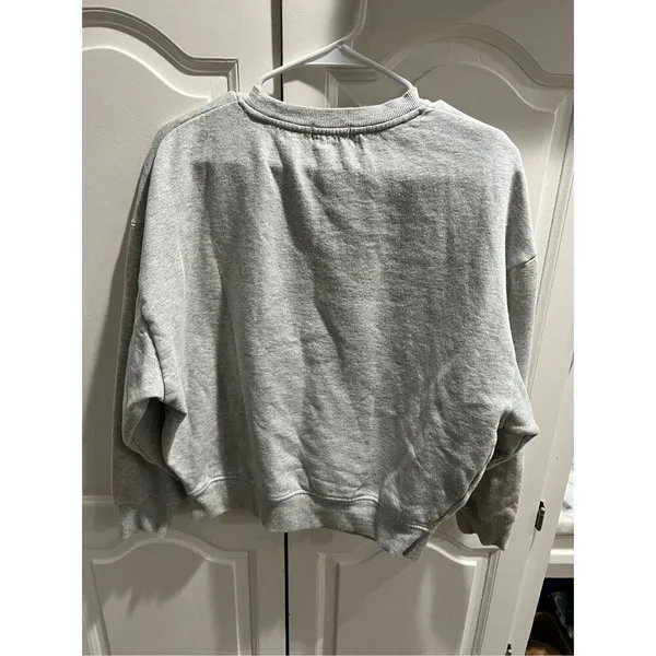 MITCHELL AND NESS KANSAS CITY CHIEFS WOMENS GREY LOGO CREW SWEATSHIRT Small - Image 3