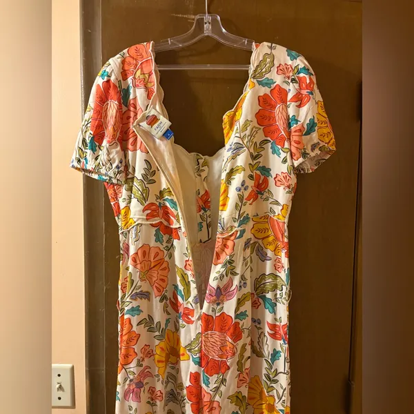 Farm Rio Puff Sleeve Floral Jumpsuit - Image 9