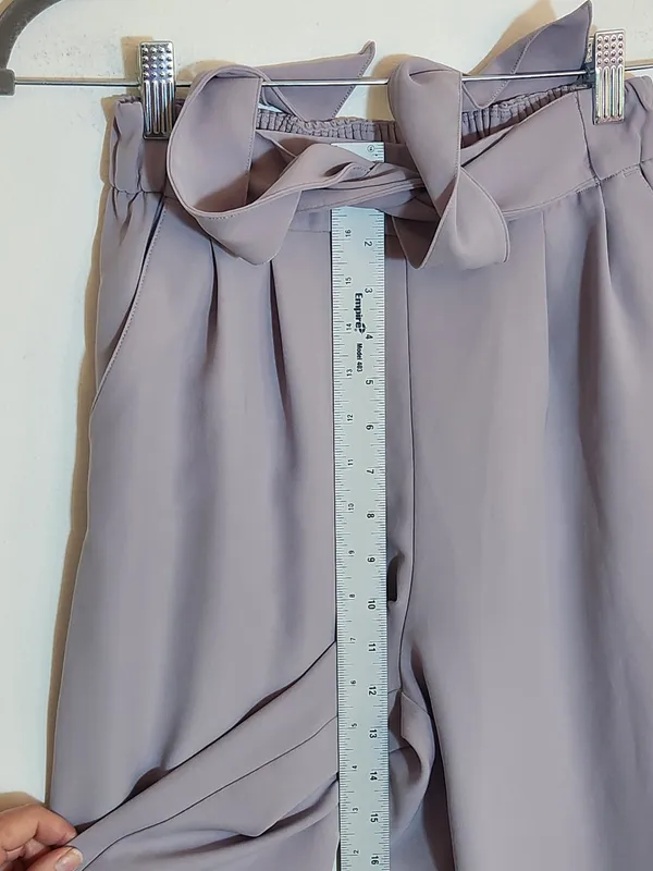 Lululemon Light Purple Wide Leg Cropped Pull On Pants Size 4 Flaw - Image 10
