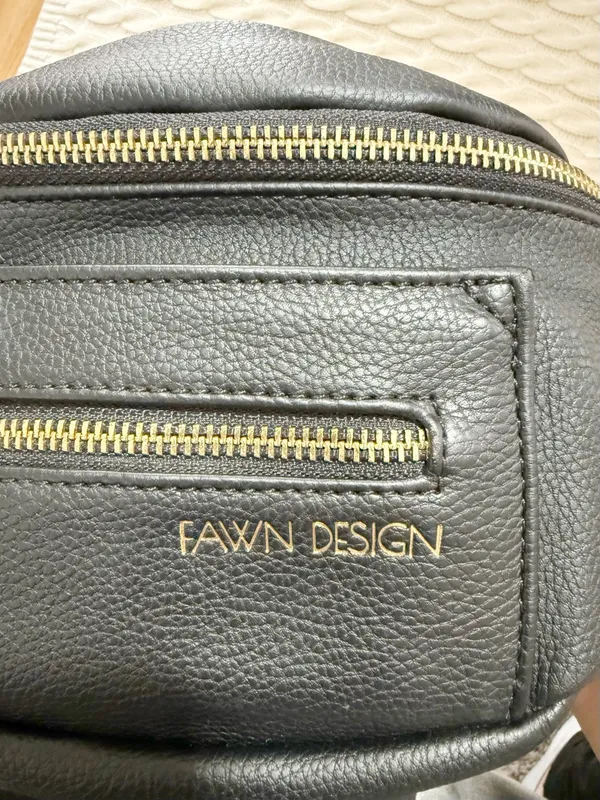 Fawn Design Black Fanny Pack with Gold Hardware - Image 5