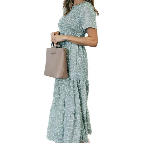 Nordstrom Spotted Floral Maxi Sz Small - Image 4